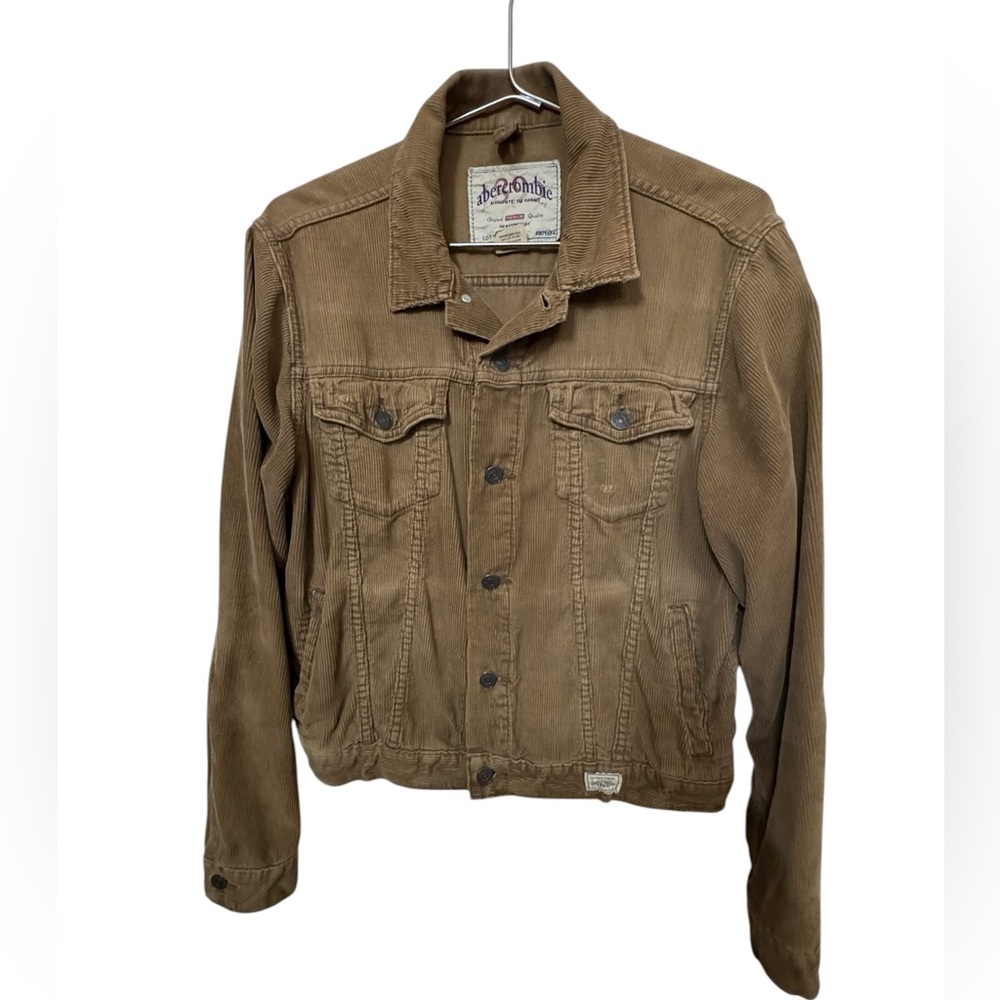 Vintage Abercrombie & Fitch Brown Corduroy Jacket Women’s XL 90s MINTY